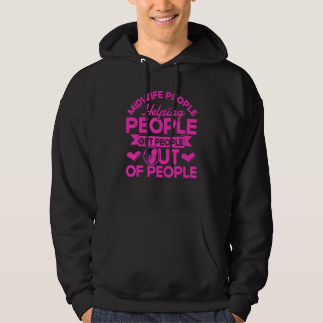 Nurse Midfrau Birth Worker hilft Menschen raus zu  Hoodie (Vorderseite)