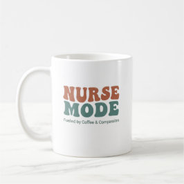 Nurse Mode Retro Wavy Typography Kaffeetasse