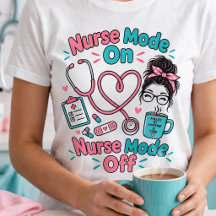 Nurse-Modus Ein Aus Lustiges Pflegedesign
