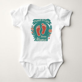 "Nurse Mom" Baby T-Shirt Collection Baby Strampler