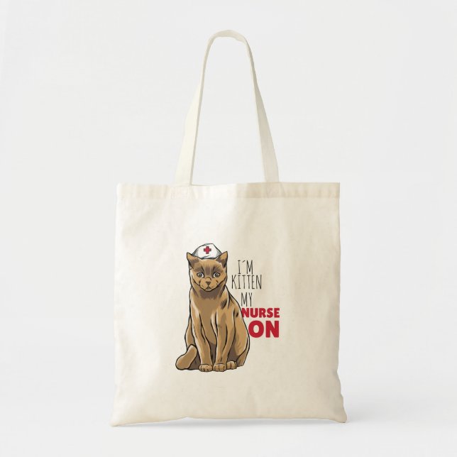 Nurse Niedlich Kitten Tragetasche (Vorne)
