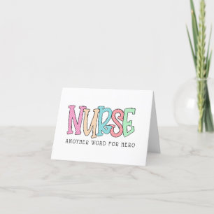 Nurse Noch ein Wort für Helden Vielen Dank Dankeskarte