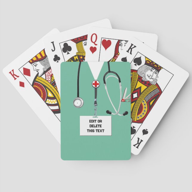 Nurse Novelty Geschenk Spielkarten (Rückseite)