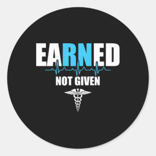 Nurse Nurse Practitioner Black Small Clic Fit Crew Runder Aufkleber