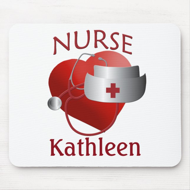 Nurse Nurses Herz Custom Mousepad (Vorne)