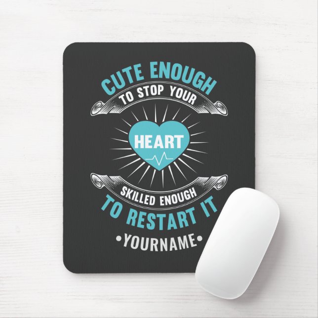 Nurse Nursing Funny Nurse Mousepad (Mit Mouse)