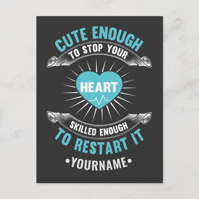 Nurse Nursing Funny Nurse Postkarte (Vorderseite)