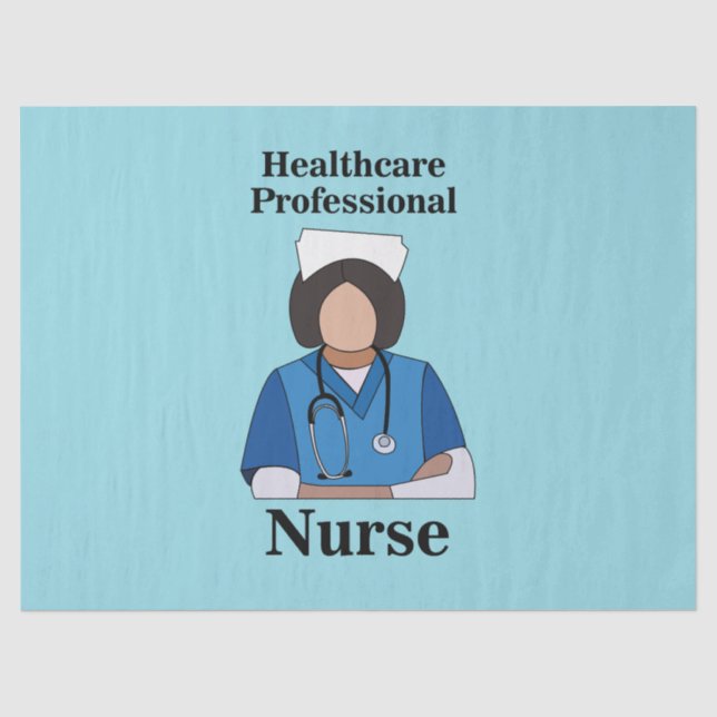Nurse Nursing Healthcare Professional Seidenpapier (Vorderseite)