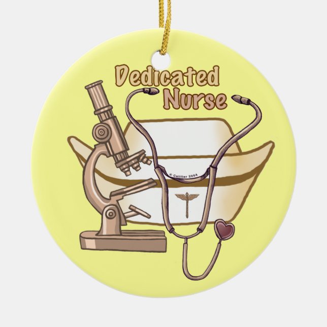 Nurse-Ornament Keramik Ornament (Vorne)
