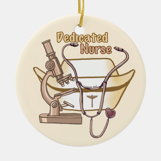 Nurse-Ornament Keramik Ornament (Vorne)