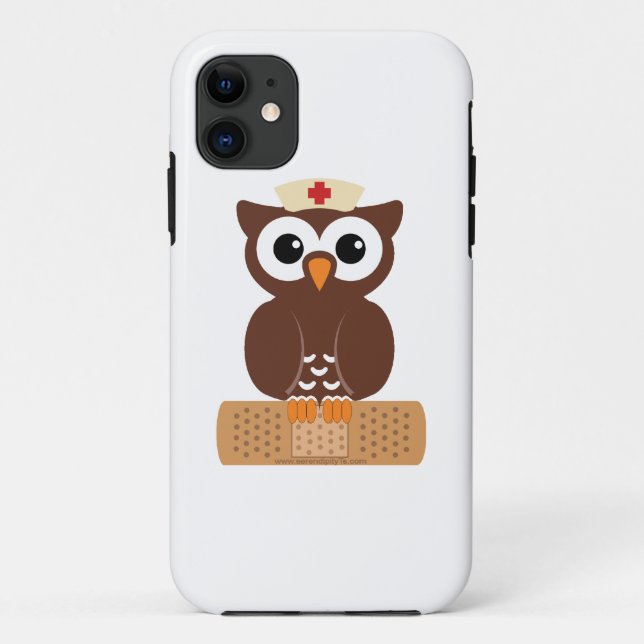Nurse Owl (w/bandaid) Case-Mate iPhone Hülle (Rückseite)