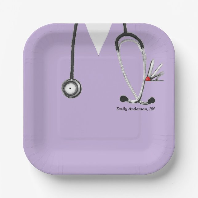 Nurse Party Pappteller (Vorderseite)
