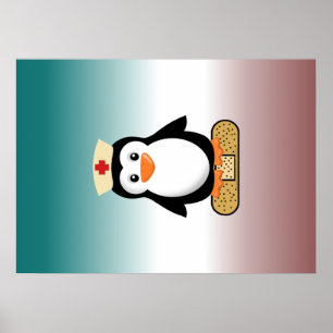 Nurse Penguin (ohne Bandaid) Poster