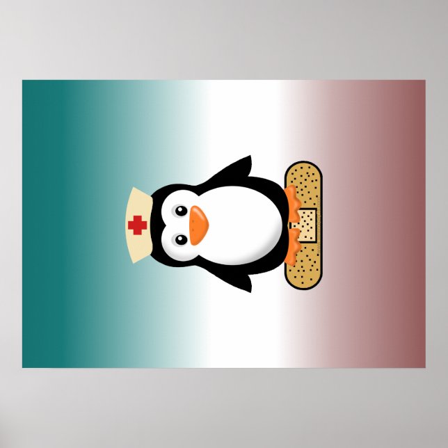 Nurse Penguin (ohne Bandaid) Poster (Vorne)