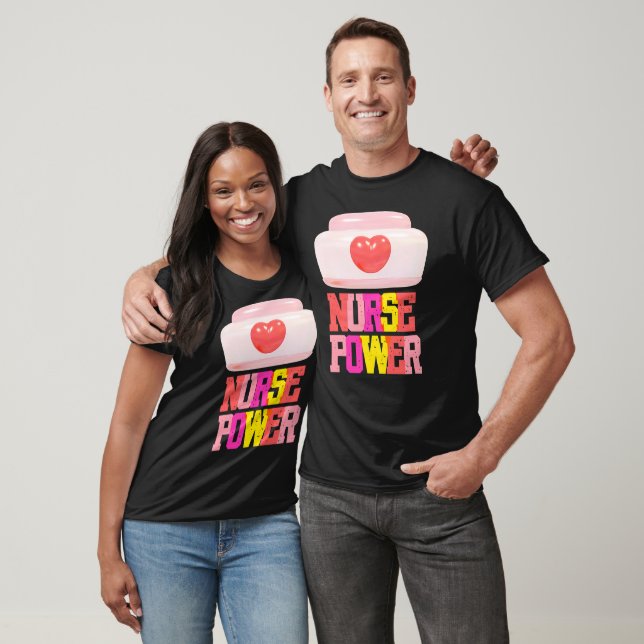 Nurse Power Strong, Proud & Kümmern T-Shirt (Unisex)