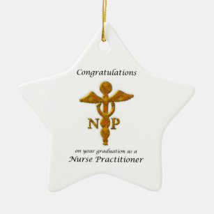 Nurse Practitioner Abschluss Herzlichen Glückwunsc Keramik Ornament