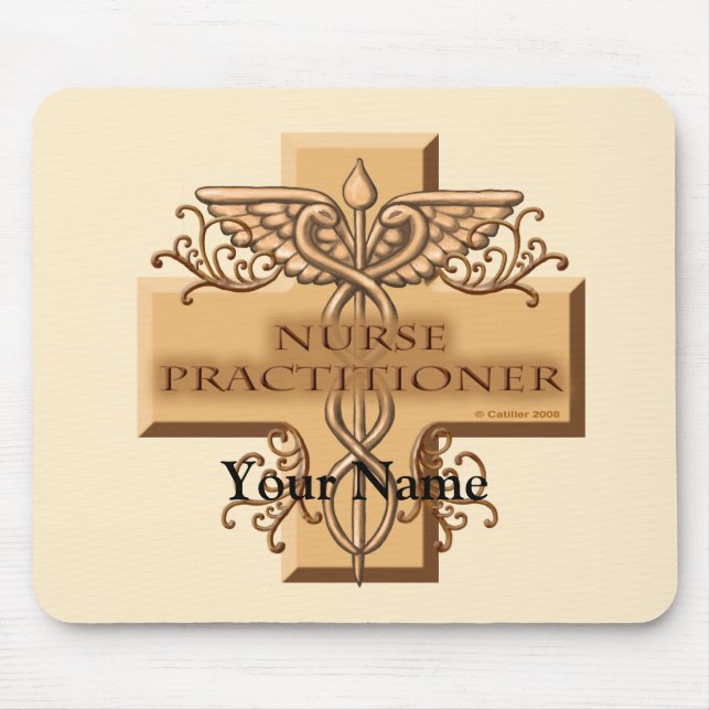 Nurse Practitioner Caduceus Mauspad (Vorne)