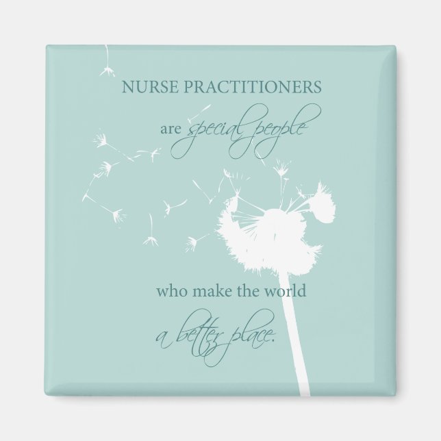 Nurse Practitioner Dandelion Magnet (Vorne)