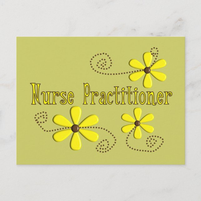 Nurse Practitioner gibt Geschenke Design Postkarte (Vorderseite)
