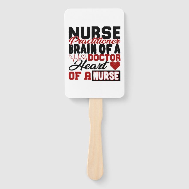 Nurse Practitioner Heart Shirt Fächer (Vorderseite)