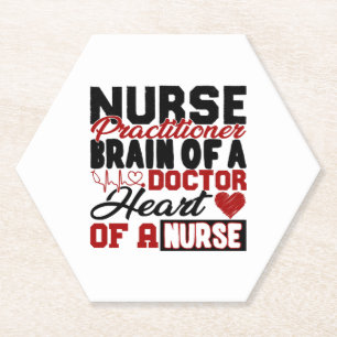 Nurse Practitioner Heart Shirt Untersetzer