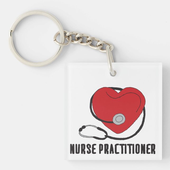 Nurse Practitioner NP Nurse Practitioner Art Desig Schlüsselanhänger (Vorderseite)