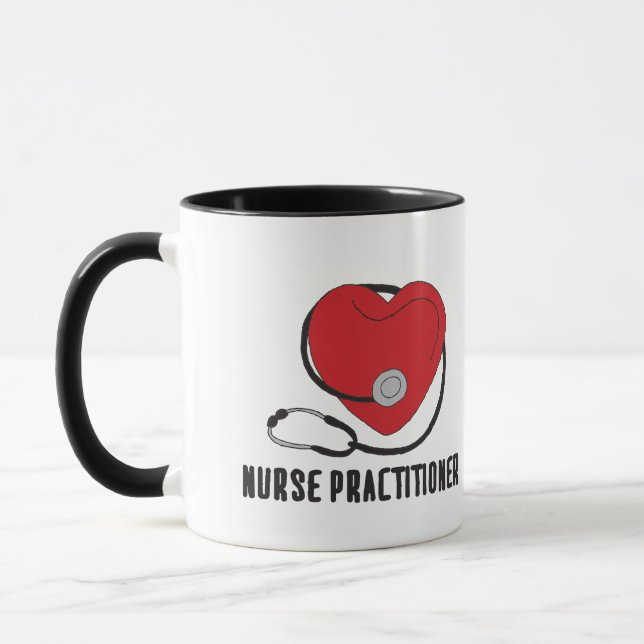 Nurse Practitioner NP Nurse Practitioner Art Desig Tasse (Links)