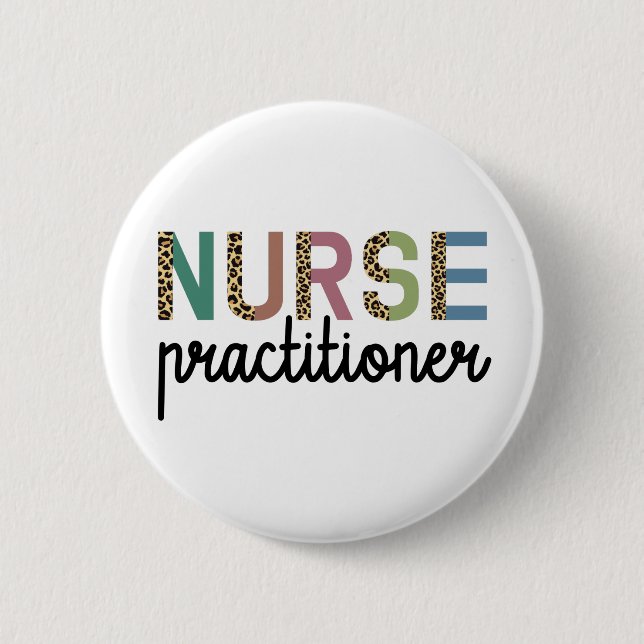 Nurse Practitioner NP Pflegegeschenke Button (Vorderseite)