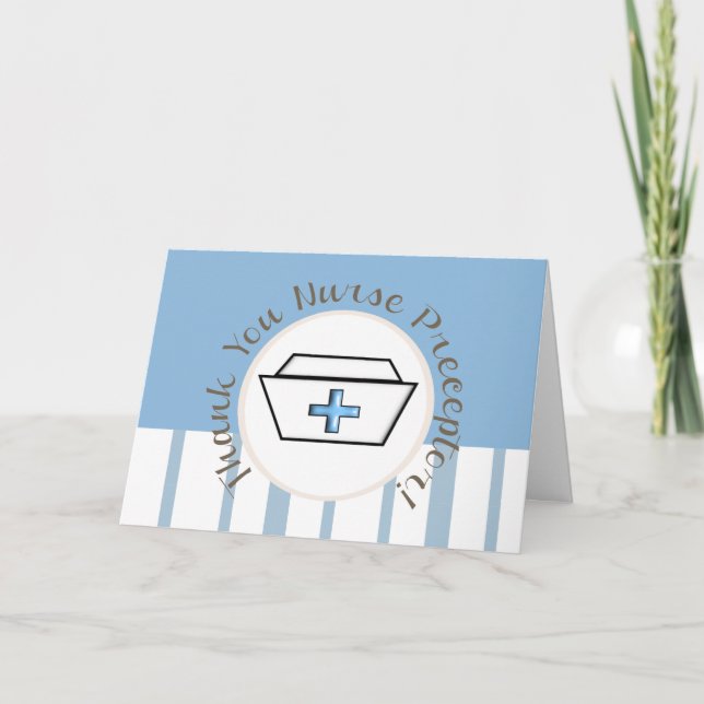 Nurse Prezeptor Dankeschön-Karte Karte (Vorderseite)