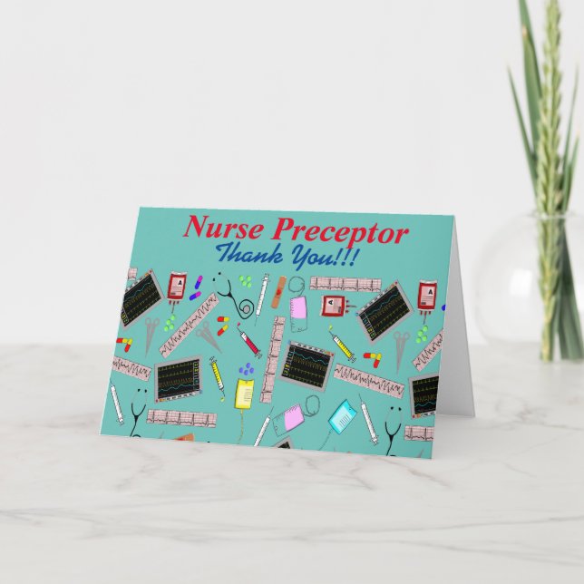 Nurse Pzeptor THANK YOU Dankeskarte (Vorderseite)