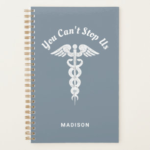 Nurse RN Blue Blanc Médicale Caduceus Personnalis