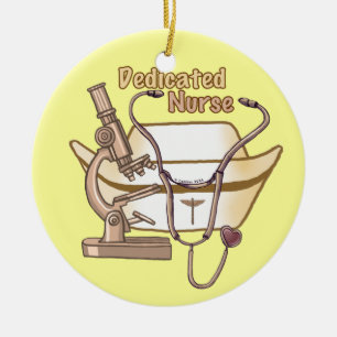 Nurse-Rundschmuck Keramik Ornament