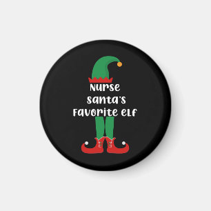 Nurse Santas Lieblingselfe Lustige Krankenschweste Magnet