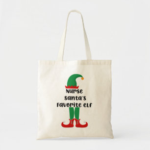 Nurse Santa's Lieblingselfe Lustiger Krankenpflege Tragetasche