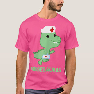 Nurse Saurus Shirt Dinosaur Dino Nurse Nursing Gif
