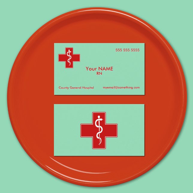 Nurse Scrubs Green Visitenkarte (Von Creator hochgeladen)