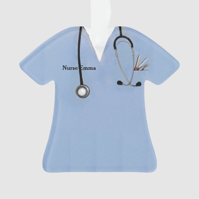 Nurse Scrubs Ornament (Vorderseite)