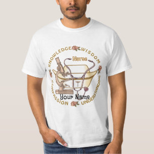 Nurse Sepia Collage T - Shirt