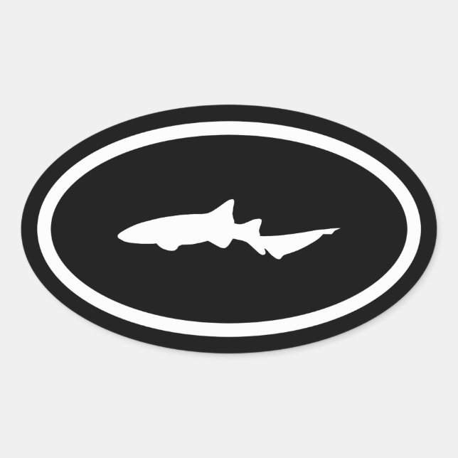 Nurse Shark Ovaler Aufkleber (Vorderseite)