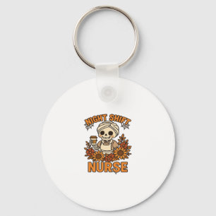 Nurse Skelett Halloween RN Nur Schlüsselanhänger