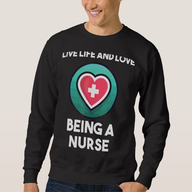 Nurse Sprichwort Sweatshirt (Vorderseite)