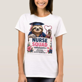 Nurse Squad Faultier Abschluss RN 2026 Süße Pflege T-Shirt
