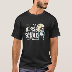 Nurse Squad Funny Halloween Kostüm Pflege Zombie T-Shirt