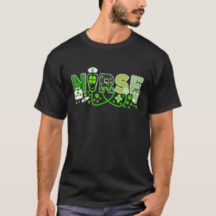 Nurse St Patrick's Day Lucky Nurse Kleeblatt Liebe T-Shirt
