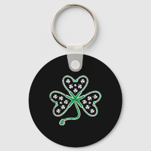 Nurse St. Patricks Day Paddys Scrub Rn Intensivsta Schlüsselanhänger