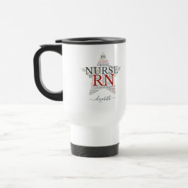 Nurse Star Personalisiert Travel Mug | Name bearbe Reisebecher