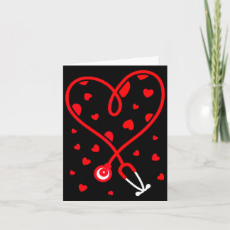 Nurse Stethoscope Heart Valentine's Day Nursing  Karte