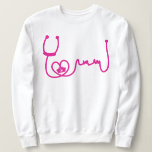 Nurse Stethoscope Heartbeat Sweatshirt