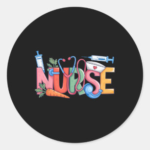 Nurse Stethoscope Niedlich Coquette Bow Stethoscop Runder Aufkleber
