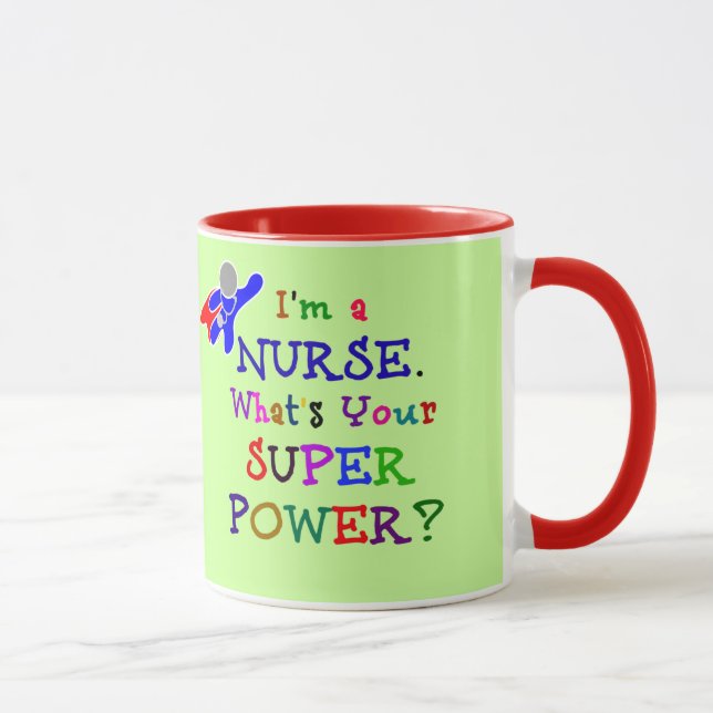Nurse Superhero Tasse (Rechts)